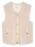 Chloé Kids faux-shearling jacket - Neutrals