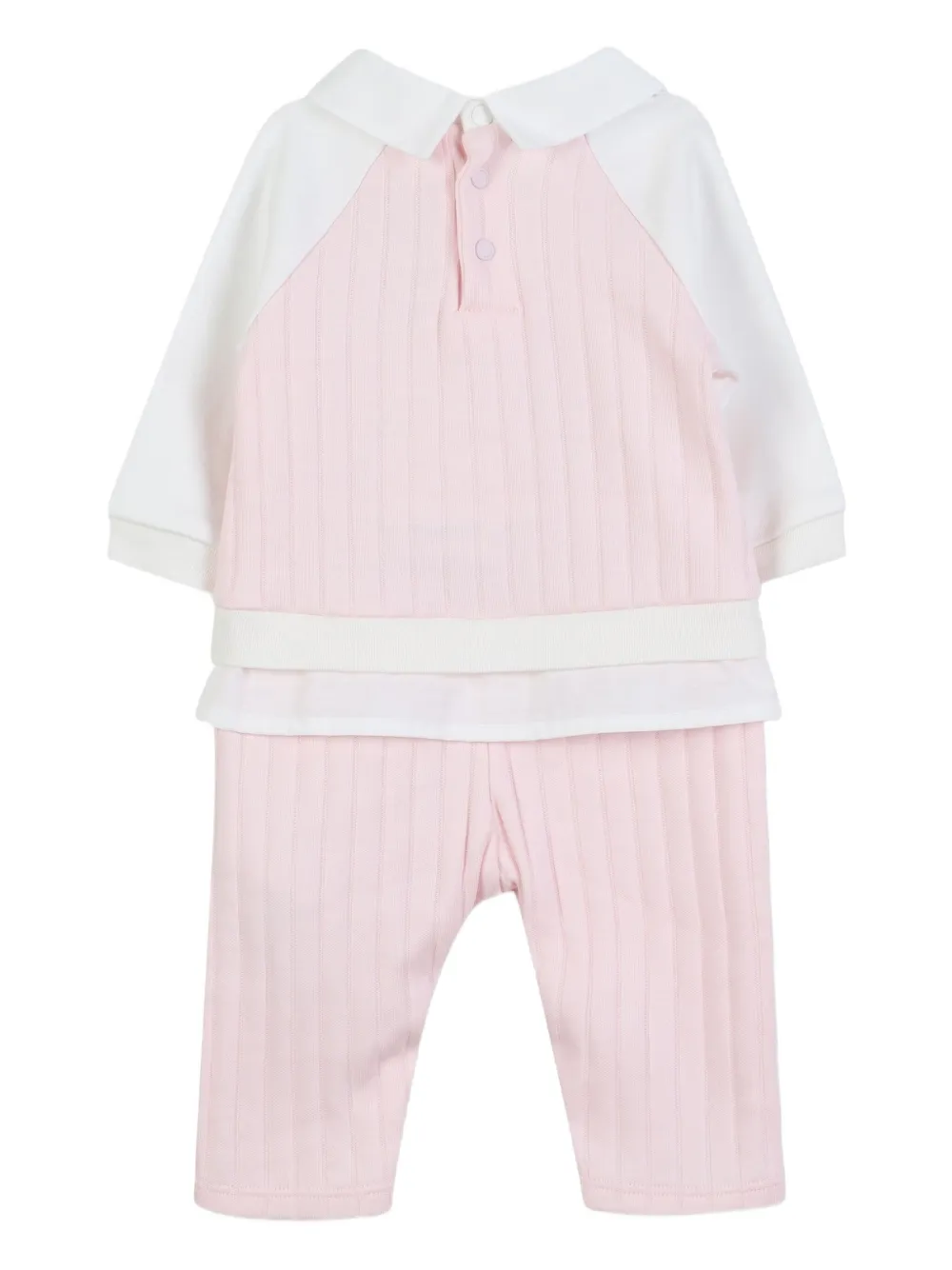 Givenchy Kids Geribbelde romper Roze