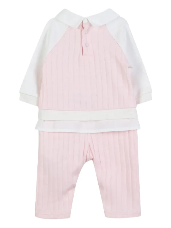 GIVENCHY KIDS ワンピース ピンク Givenchy Kids Ribbed Romper | Pink | FARFETCH