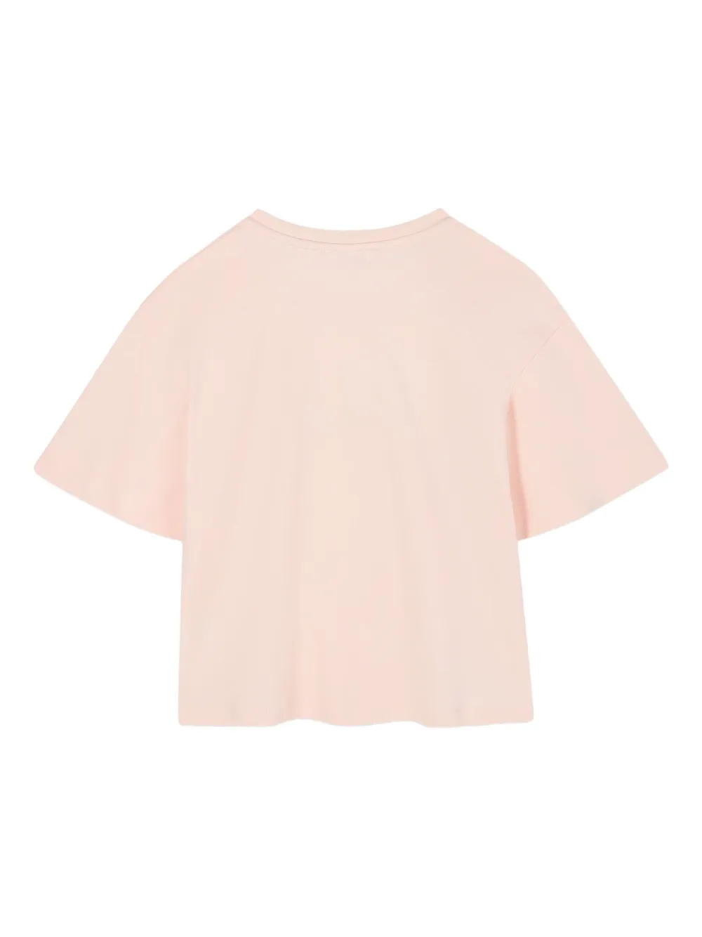 Chloé Kids T-shirt met geborduurd logo Roze
