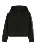 Karl Lagerfeld Kids zip-up hoodie - Black