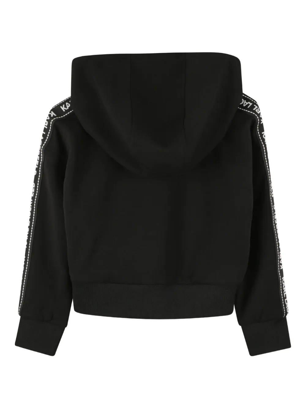 Karl Lagerfeld Kids Hoodie met rits Zwart