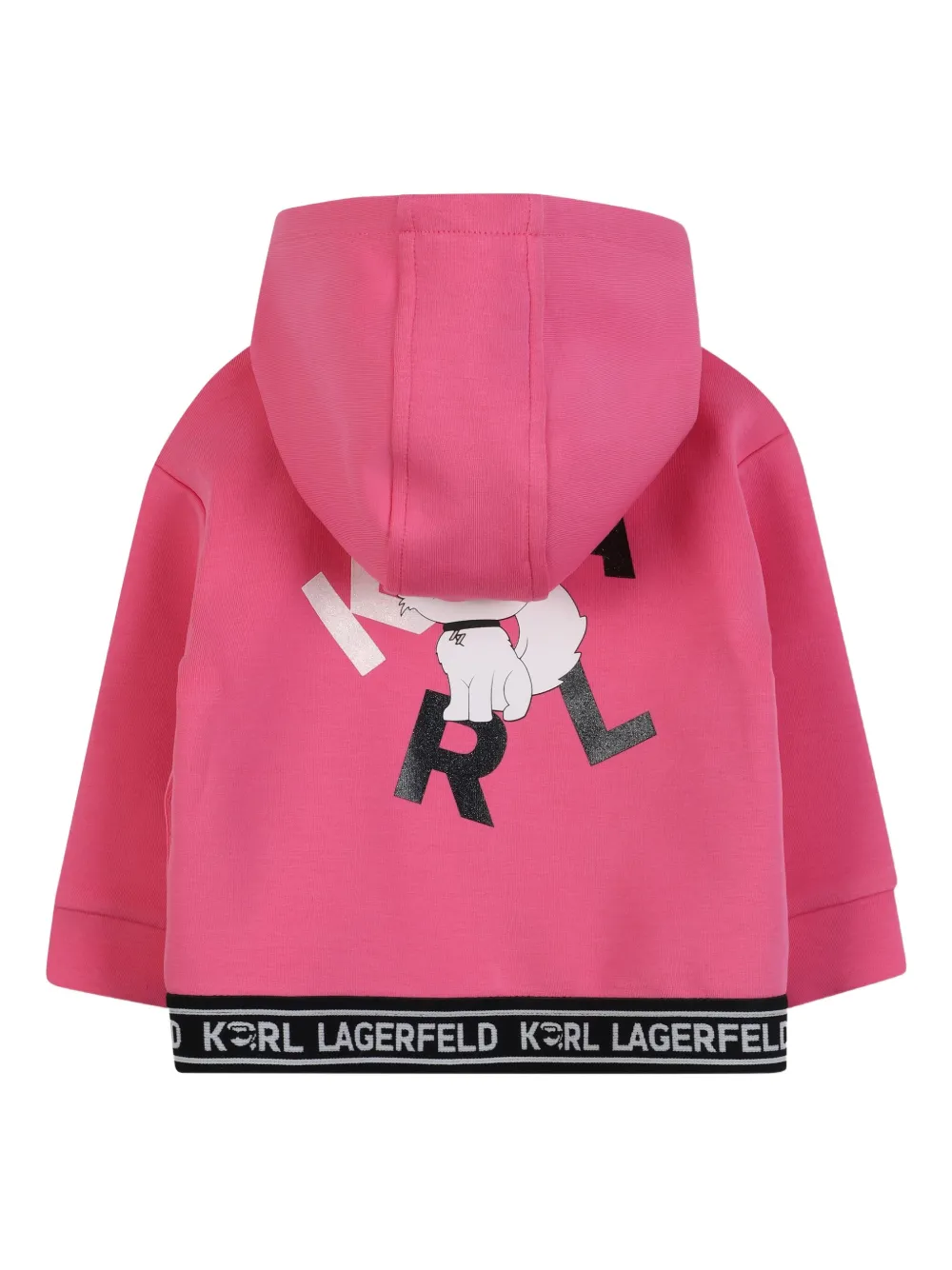 Karl Lagerfeld Kids Trainingspak met logoband Roze