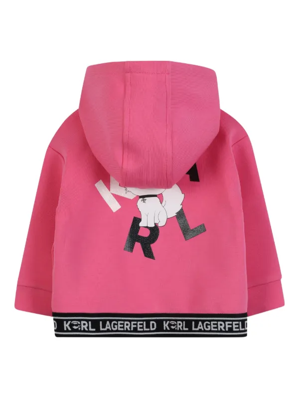 Karl Lagerfeld Kids logo-waistband Tracksuit (set Of three) Pink