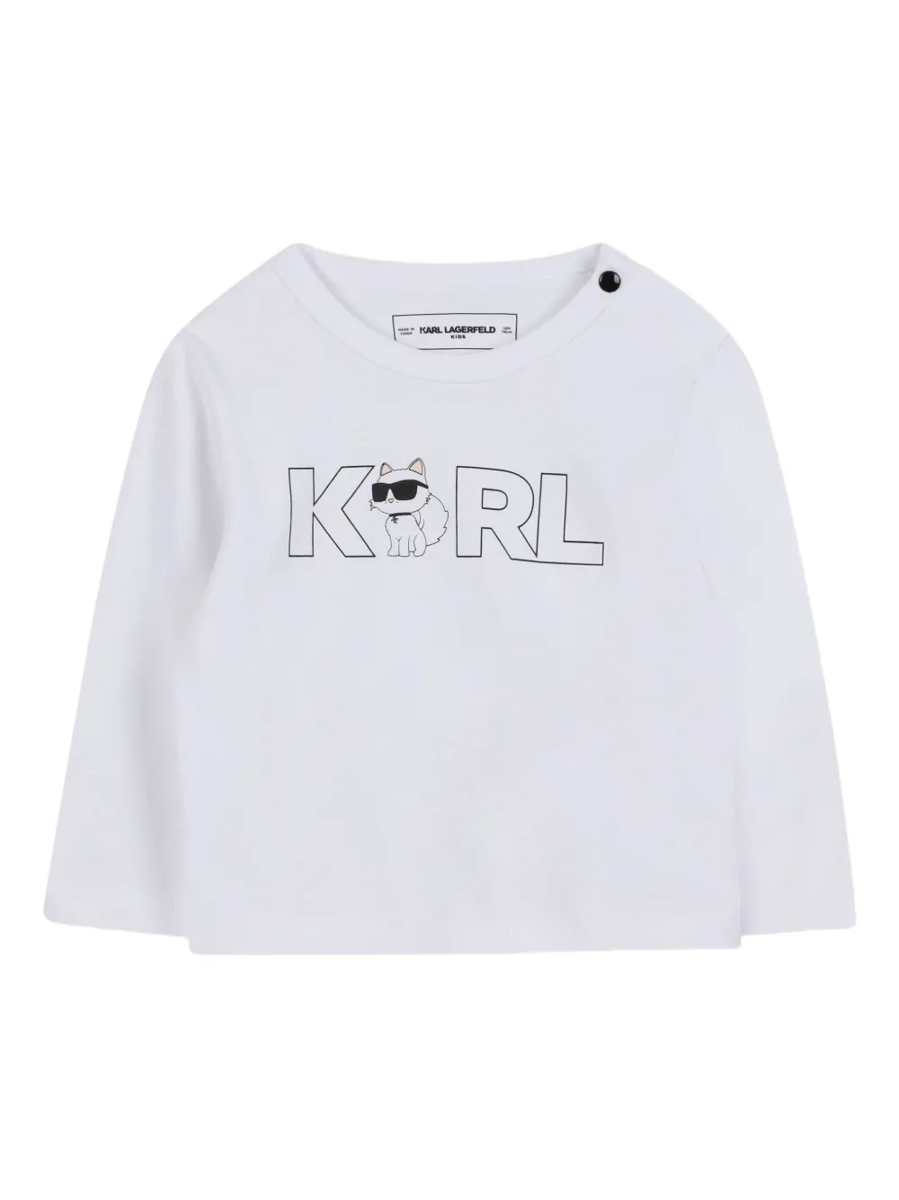 Karl Lagerfeld Kids Trainingspak met logoband Roze
