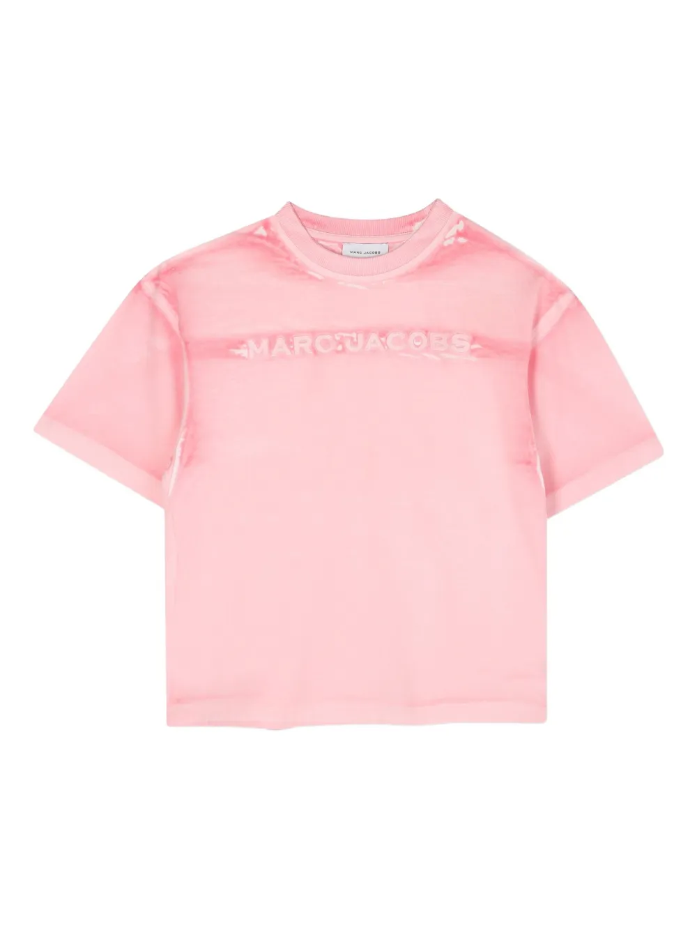Marc Jacobs Kids logo-embroidered short-sleeve T-shirt | Pink | Image 1