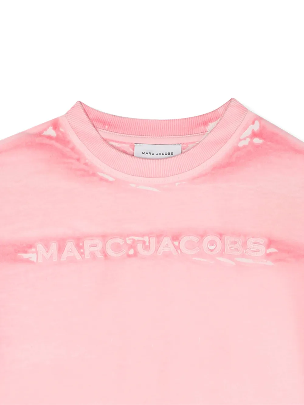Marc Jacobs Kids T-shirt met geborduurd logo Roze