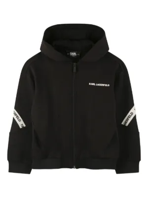Burberry Kids ジップアップ パーカー | ブラック | FARFETCH JP