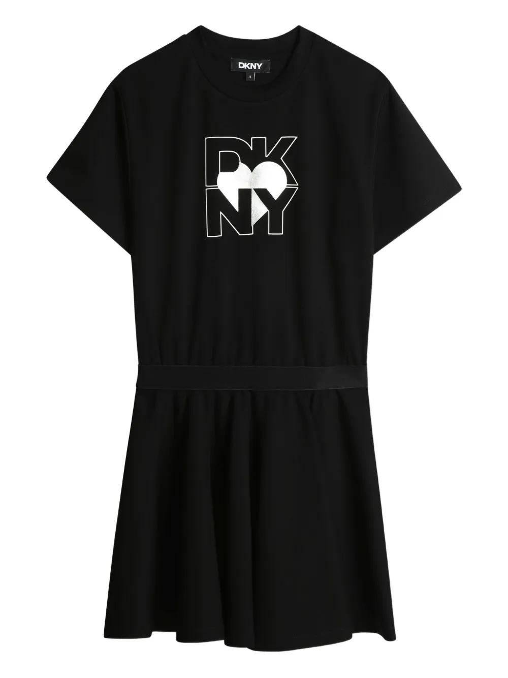 Dkny Kids Jurk met logoprint Zwart