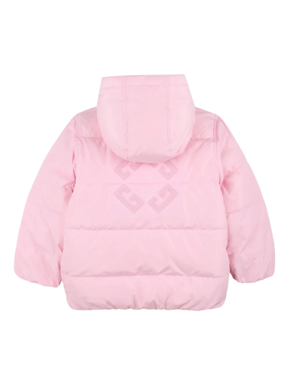 Givenchy Kids Donsjack met geborduurd logo Roze