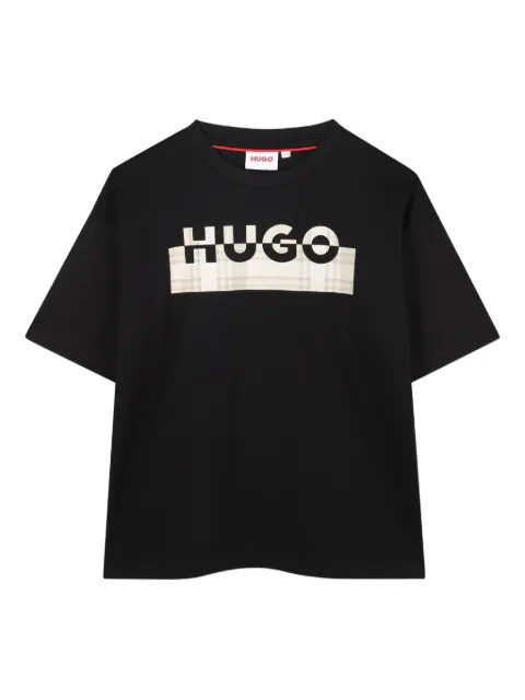 HUGO KIDS logo-print T-shirt