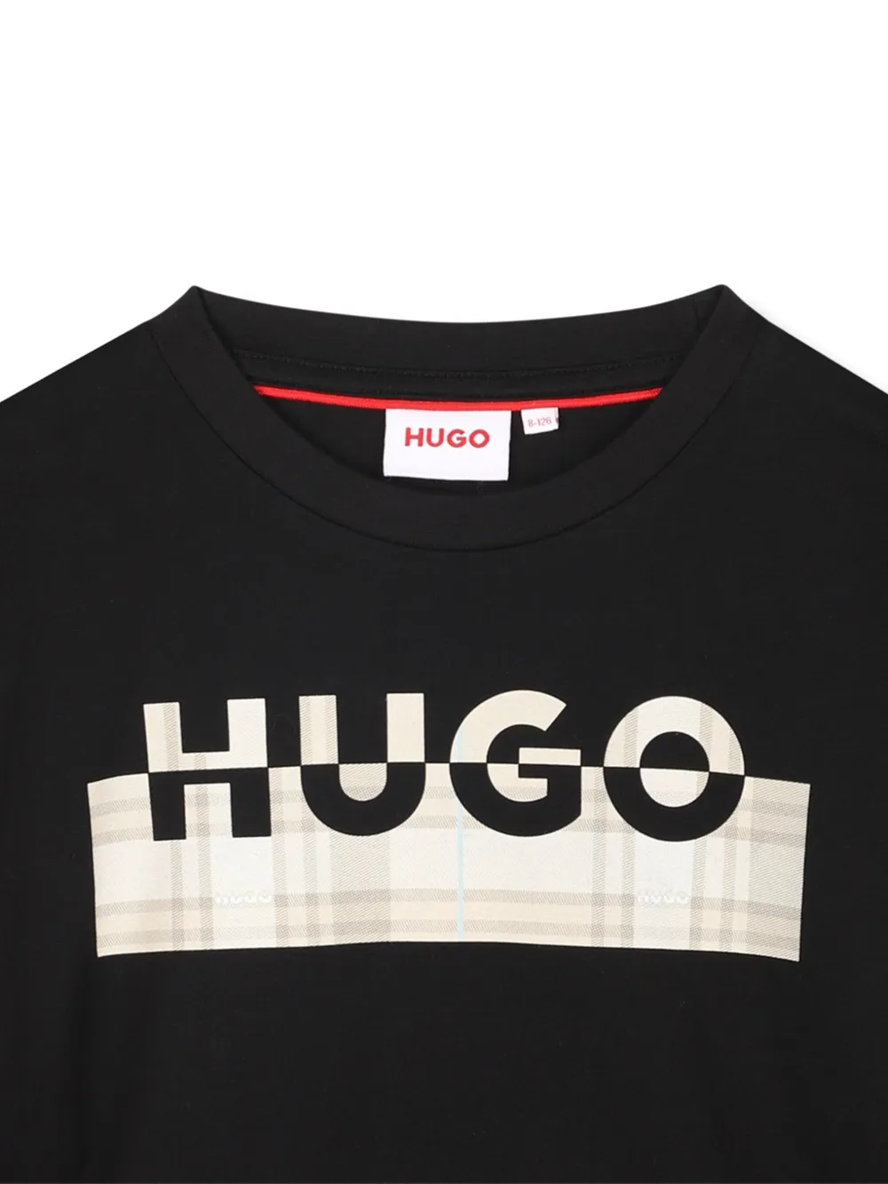 HUGO KIDS T-shirt met logoprint Zwart
