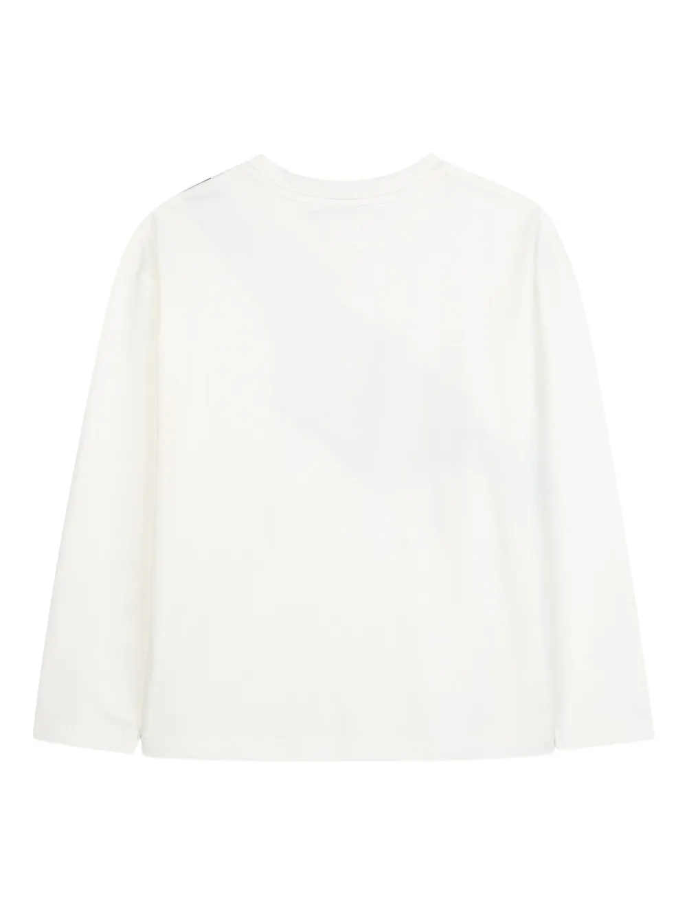 Marc Jacobs Kids T-shirt met lange mouwen en trompe l'oeil-print Wit