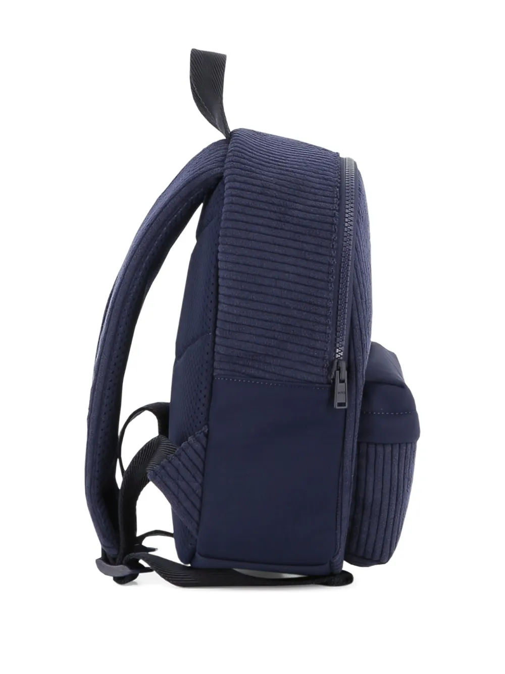 BOSS Kidswear Ribfluwelen rugzak Blauw