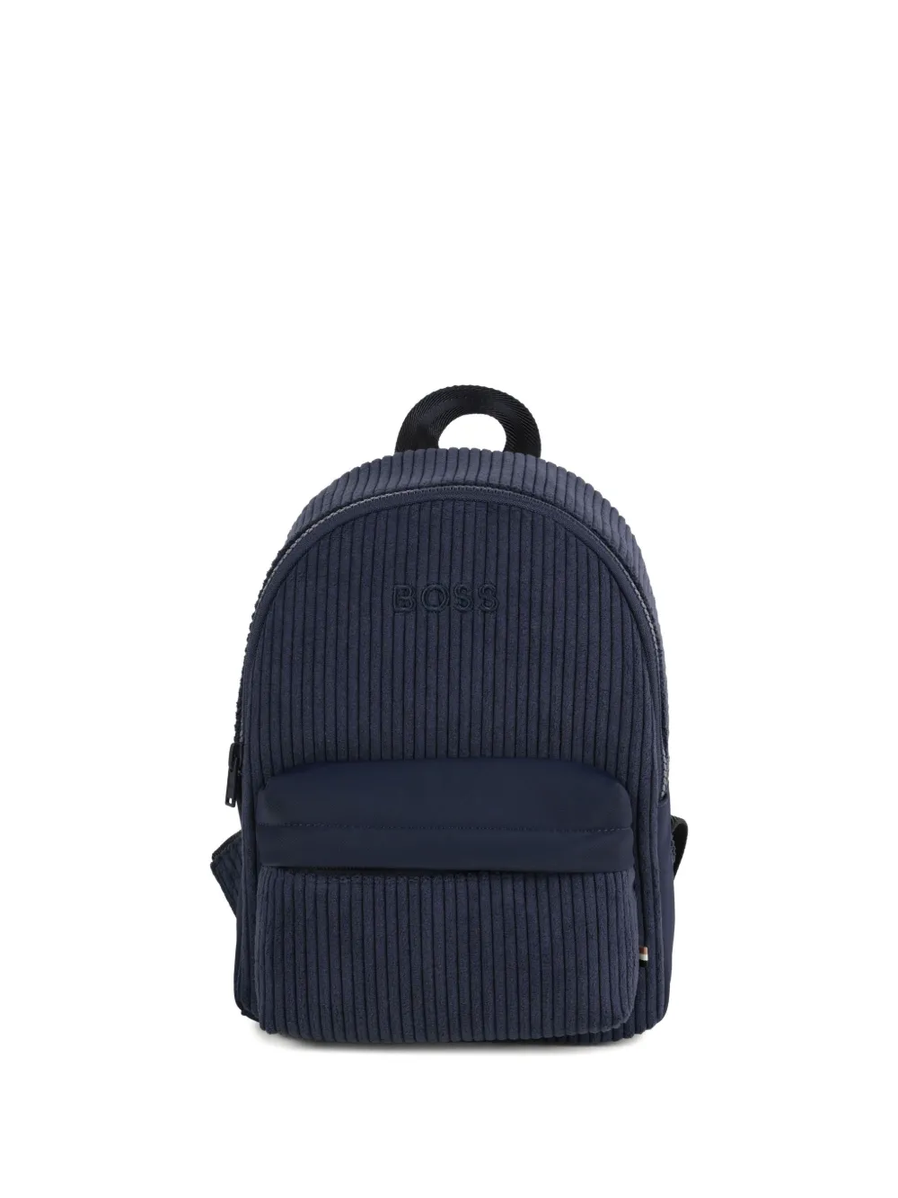 BOSS Kidswear Ribfluwelen rugzak Blauw