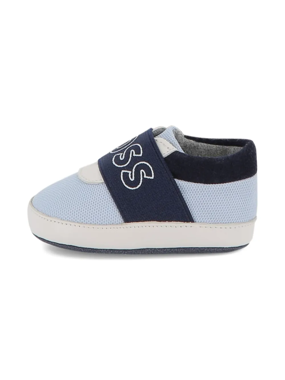 BOSS Kidswear Slofjes met elastische band Blauw