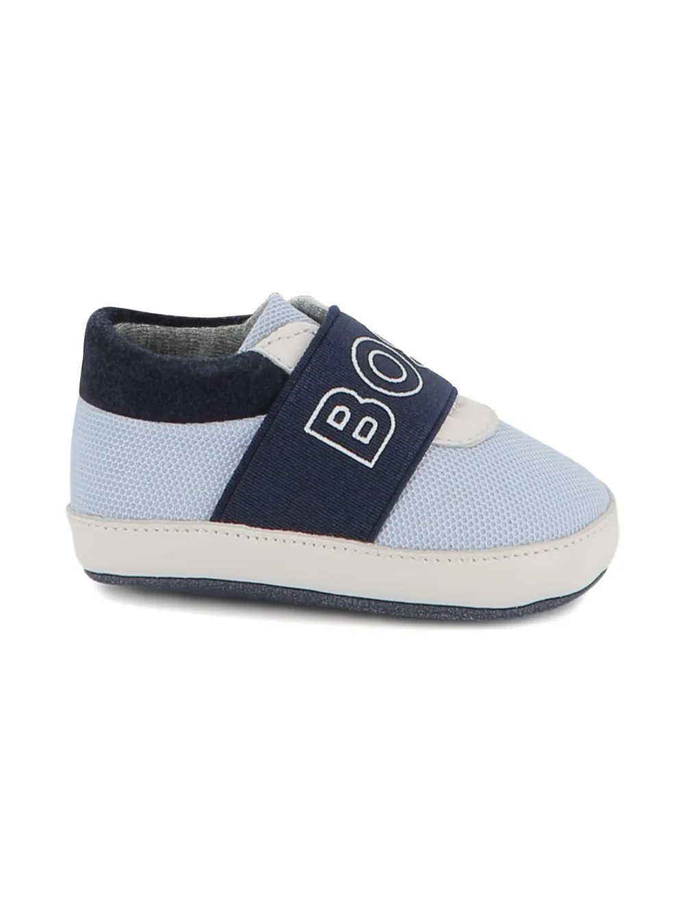 BOSS Kidswear Slofjes met elastische band Blauw