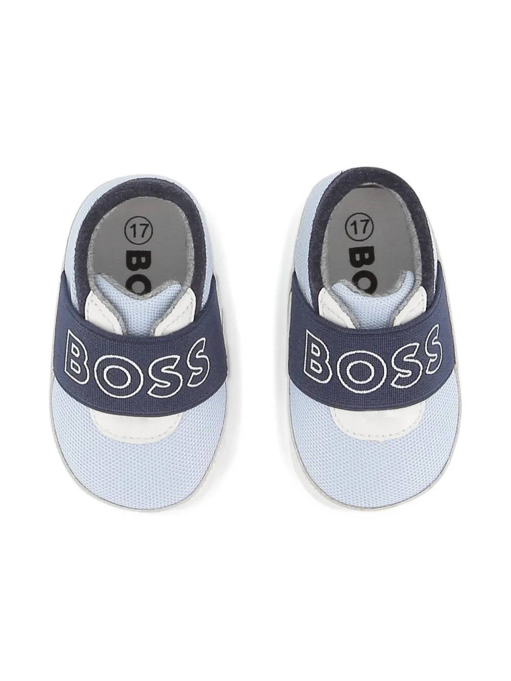 BOSS Kidswear Slofjes met elastische band Blauw