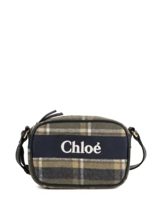 Chloé Kids Bolsa Transversal Xadrez | Verde | FARFETCH BR