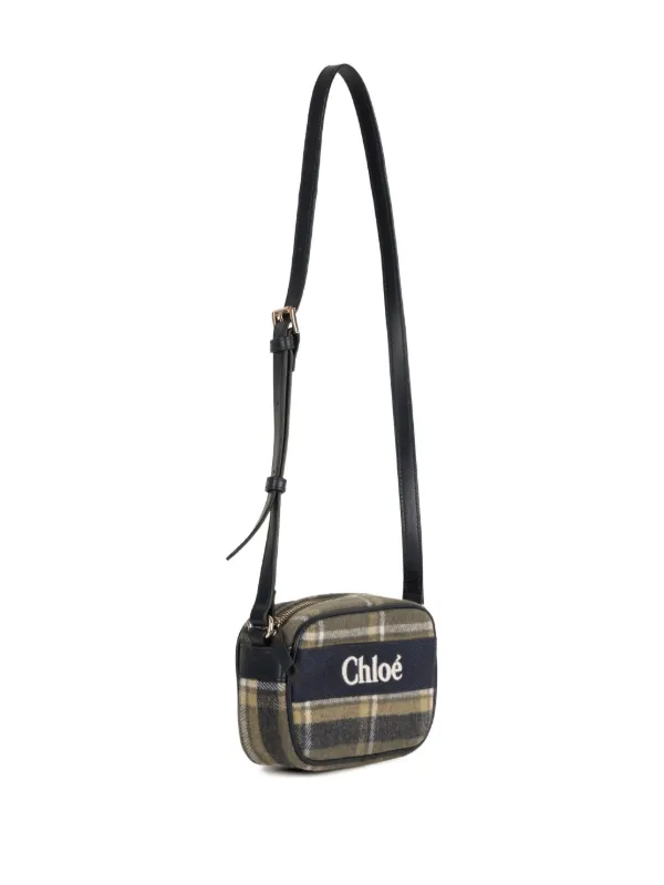 Chloé Kids Bolsa Transversal Xadrez | Verde | FARFETCH BR