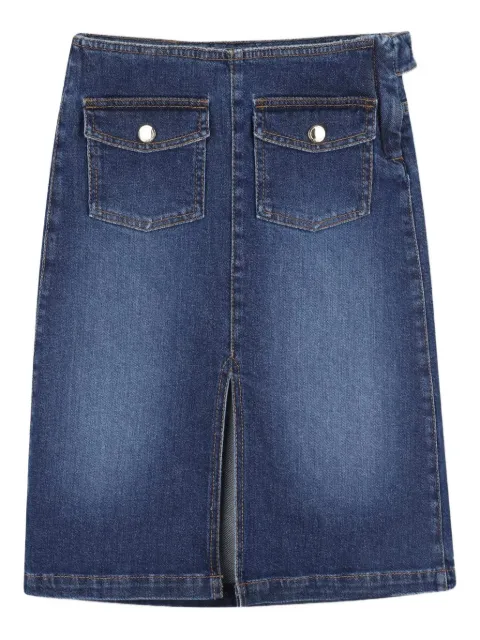 Chloé Kids denim midi skirt