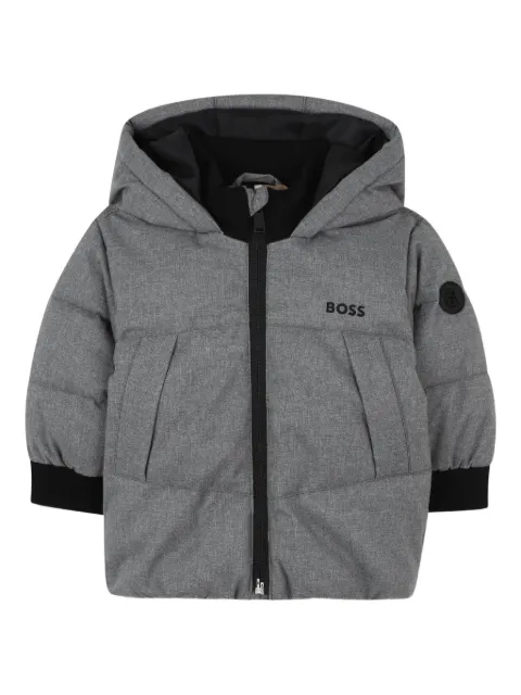 BOSS Kidswear padded hooded jacket