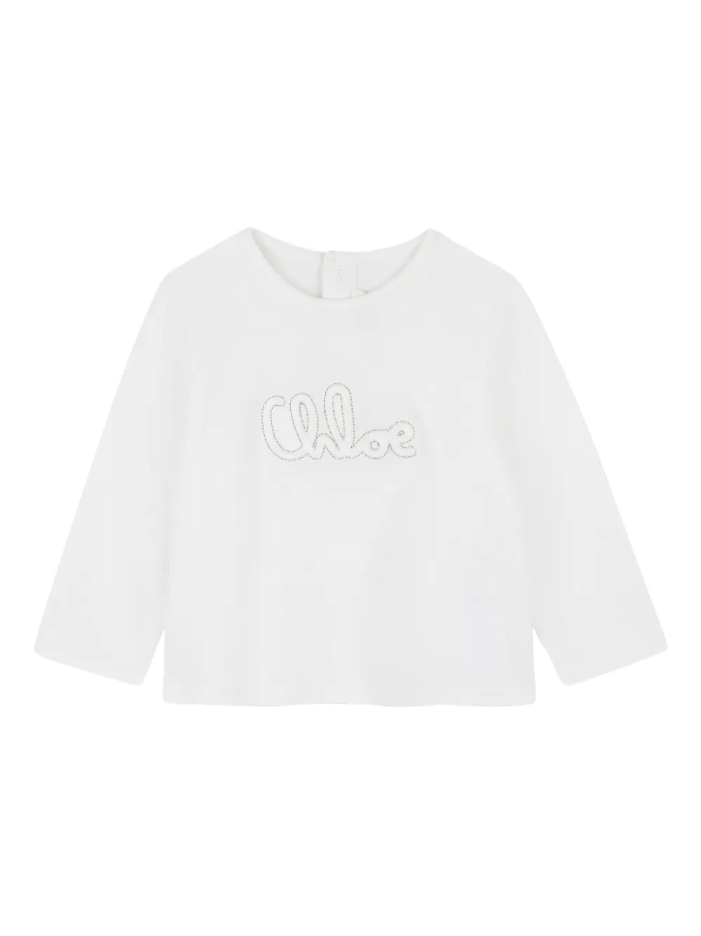 Chloé Kids Top en shorts met gewelfde afwerking Zwart