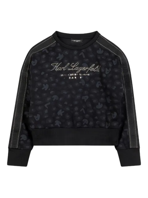Karl Lagerfeld Kids logo-studded sweatshirt