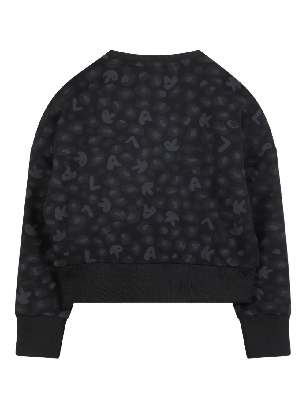 Karl Lagerfeld Kids Sweater met logo van studs Zwart