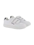 BOSS Kidswear touch-strap low-top sneakers - White