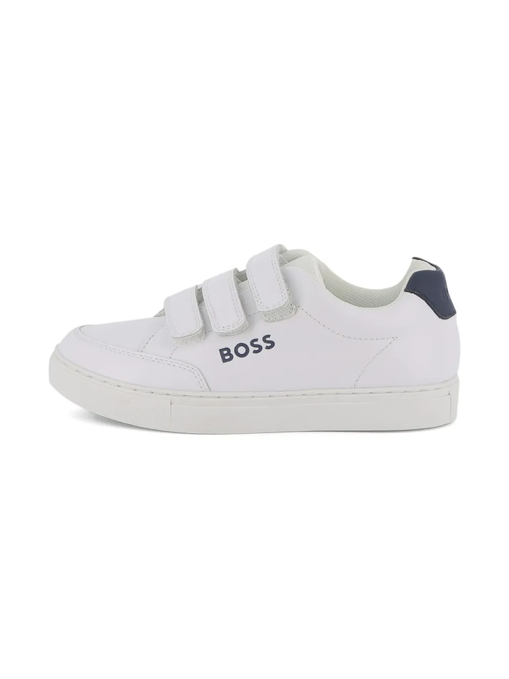 BOSS Kidswear touch-strap low-top sneakers White