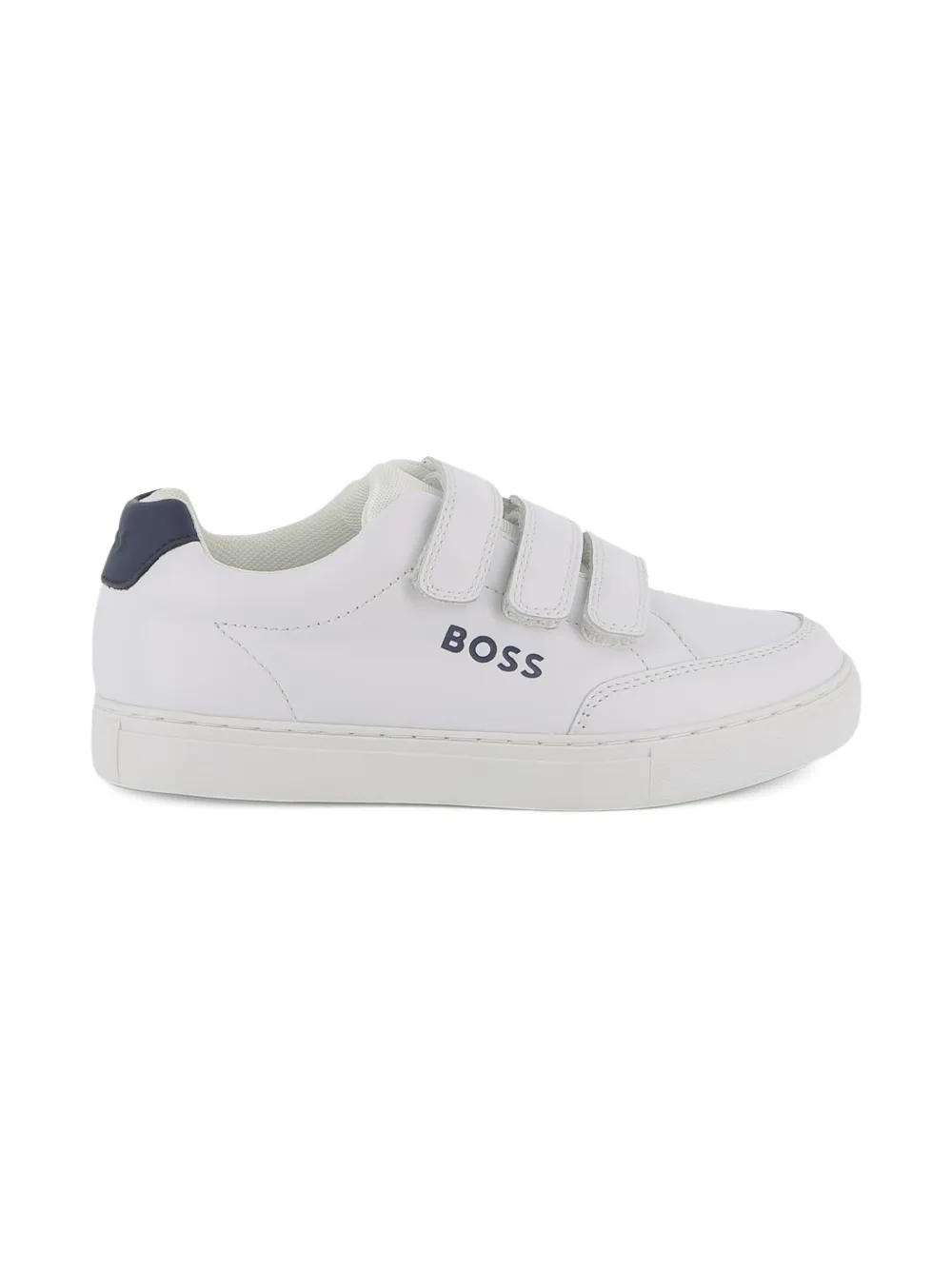 BOSS Kidswear touch-strap low-top sneakers White