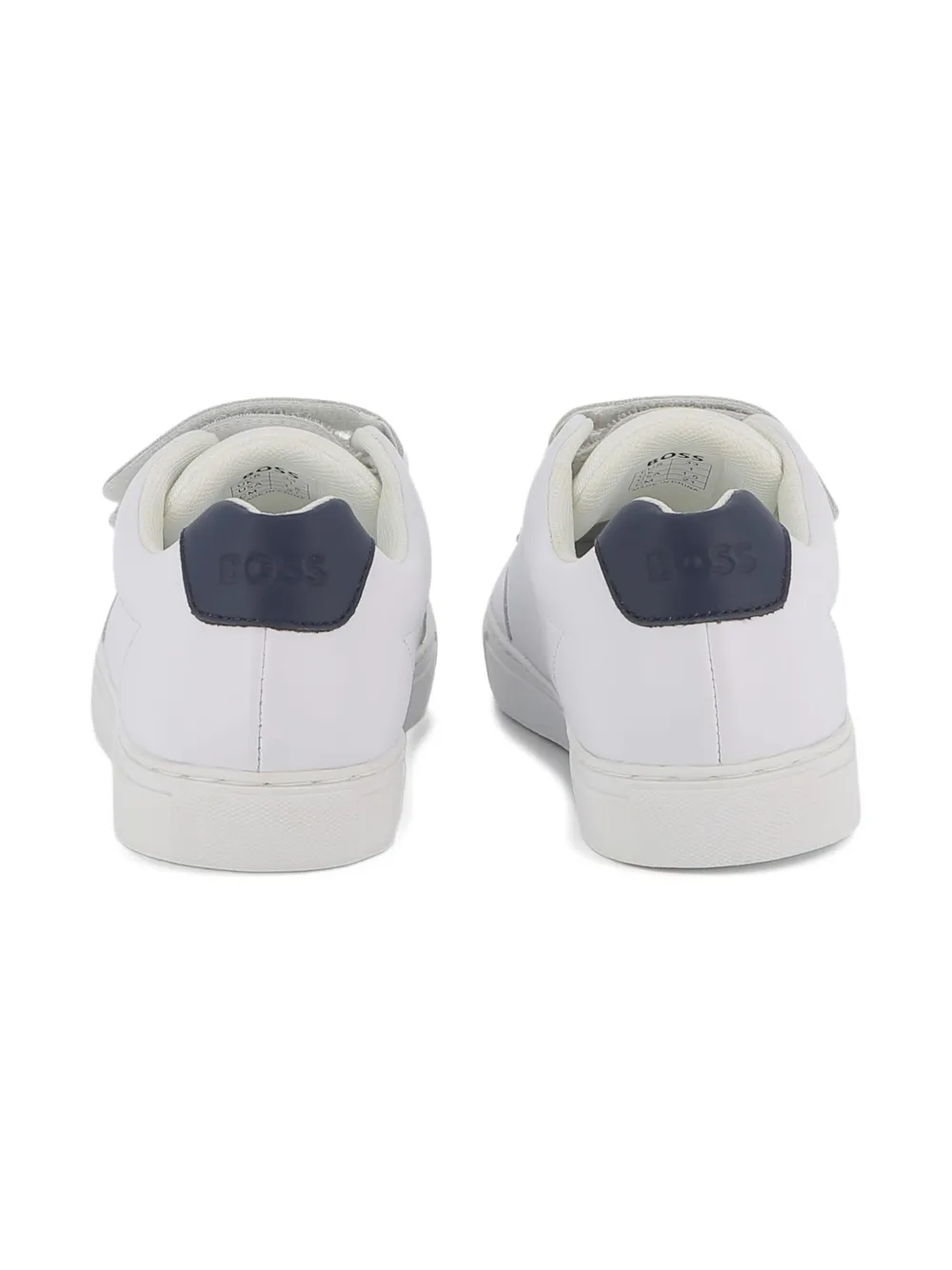 BOSS Kidswear touch-strap low-top sneakers White