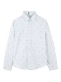 BOSS Kidswear polka-dot button-up shirt - Blue