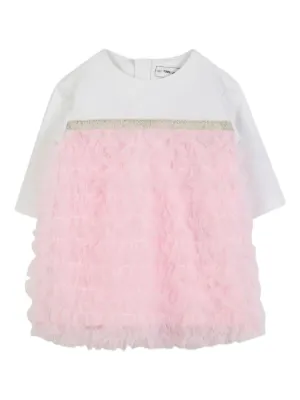 white christmas dresses Karl Lagerfeld Girls Beige & Black Jumper Dress – Kids Designer Closet