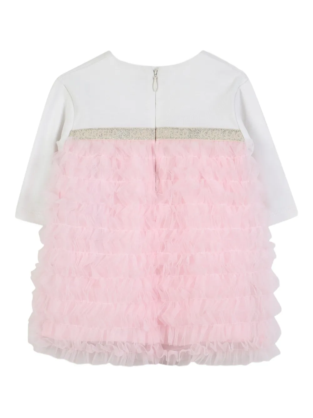 Karl Lagerfeld Kids Tulen jurk Wit