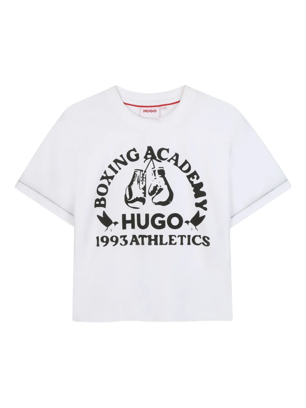 HUGO KIDS T-shirt met grafische print Wit