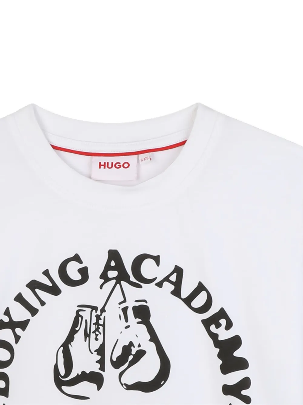 HUGO KIDS T-shirt met grafische print Wit
