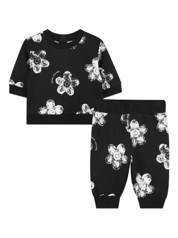 Marc Jacobs Kids floral-print Tracksuit | Black | FARFETCH