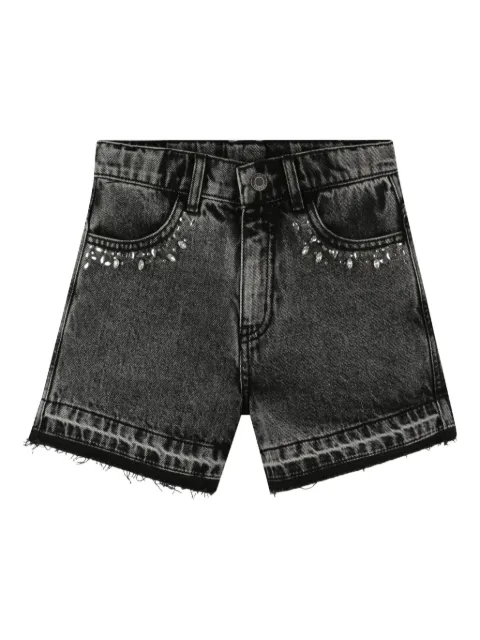 Marc Jacobs Kids bead-embellished denim shorts