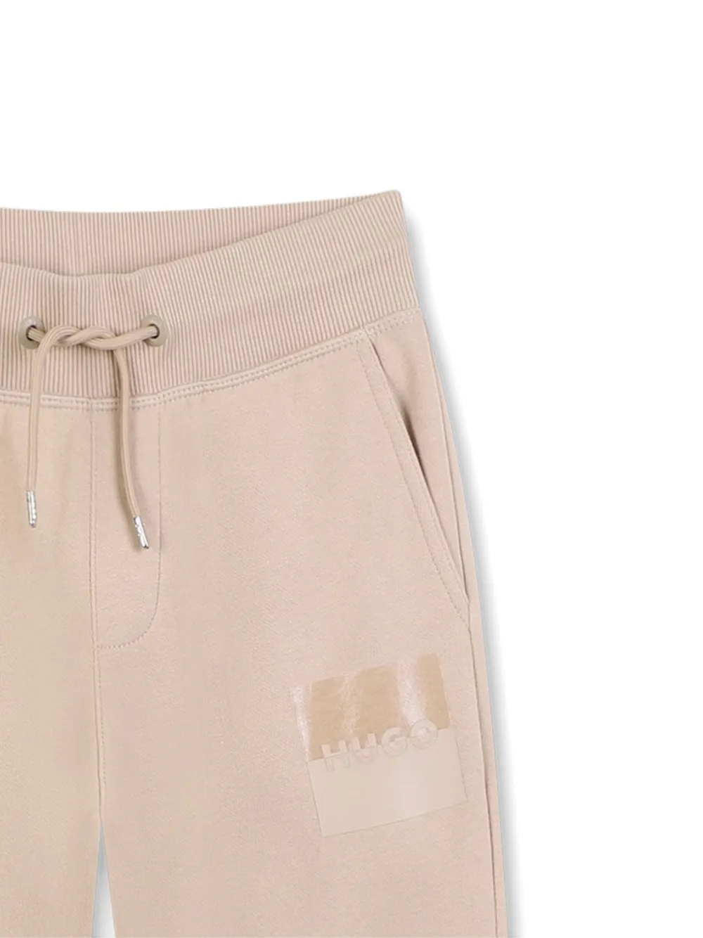 HUGO KIDS Joggingbroek met trekkoordtaille Beige