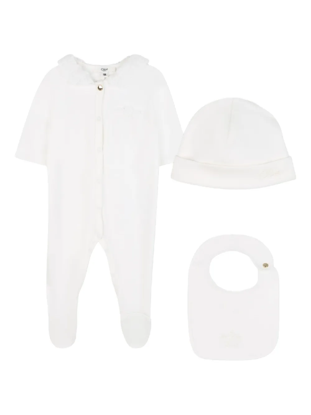 Chloé Kids Katoenen pyjama Wit