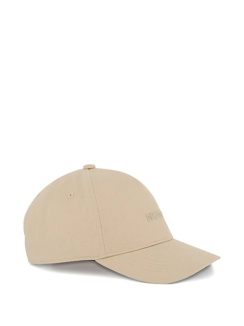 HUGO KIDS Pet met geborduurd logo Beige
