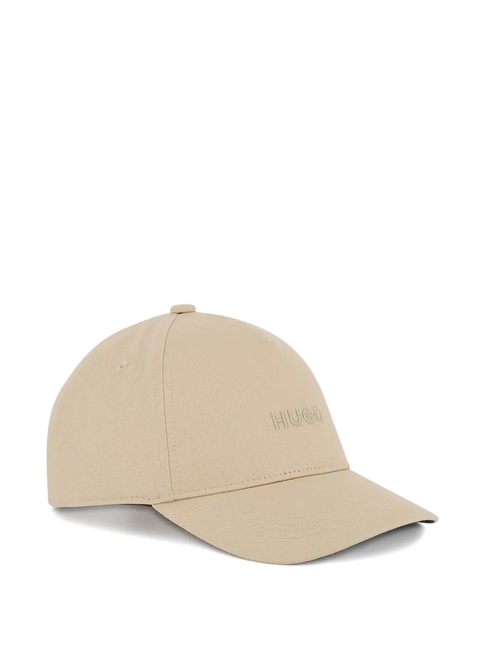 HUGO KIDS Pet met geborduurd logo Beige