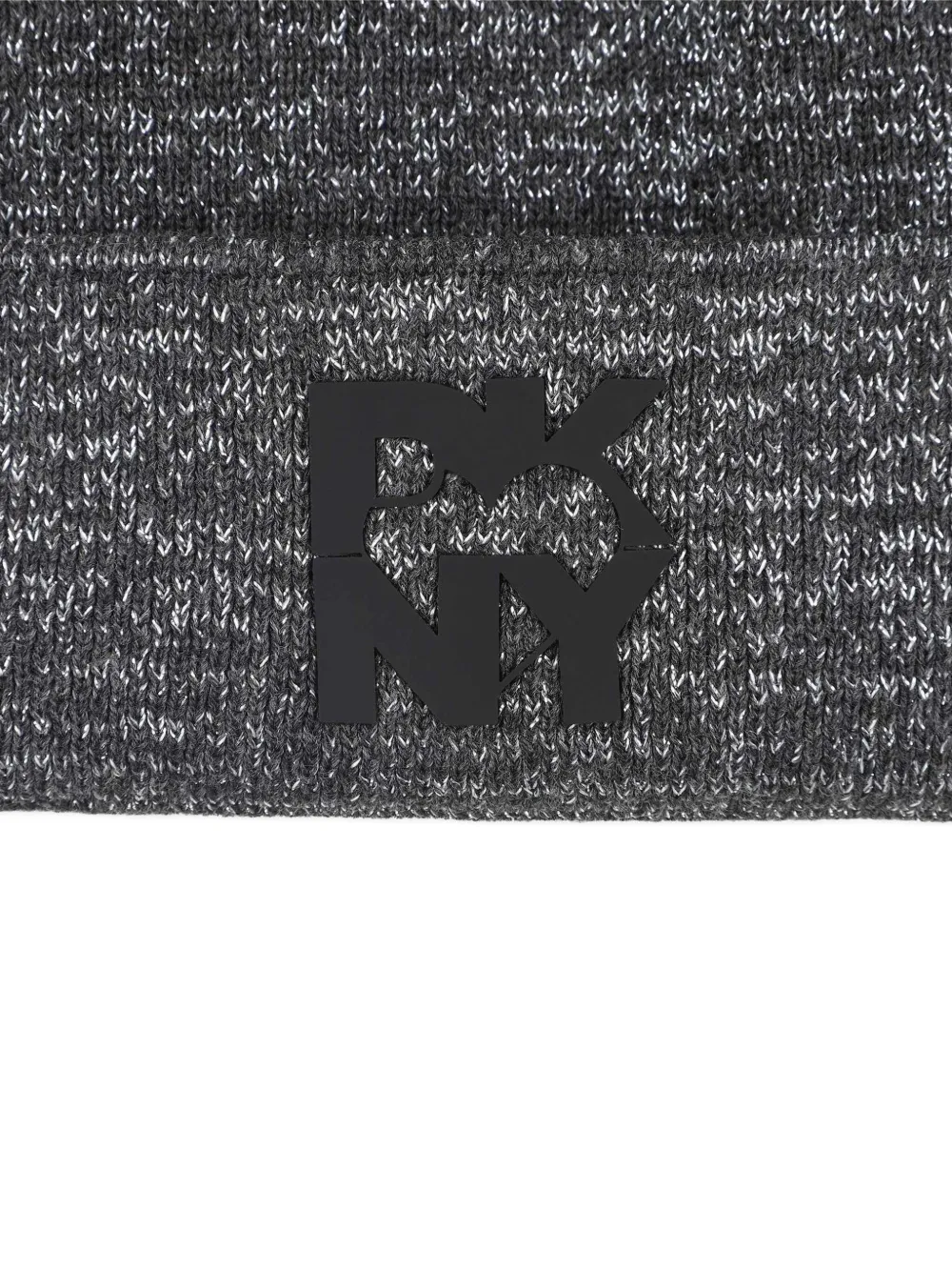 Dkny Kids Ribgebreide muts Grijs