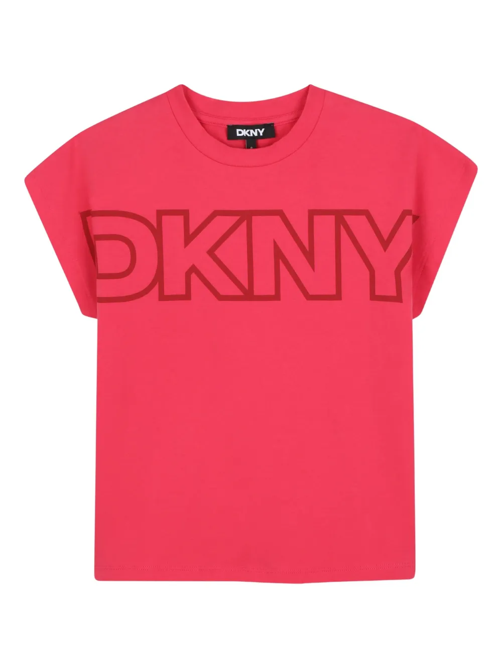 Dkny Kids T-shirt met logoprint Roze