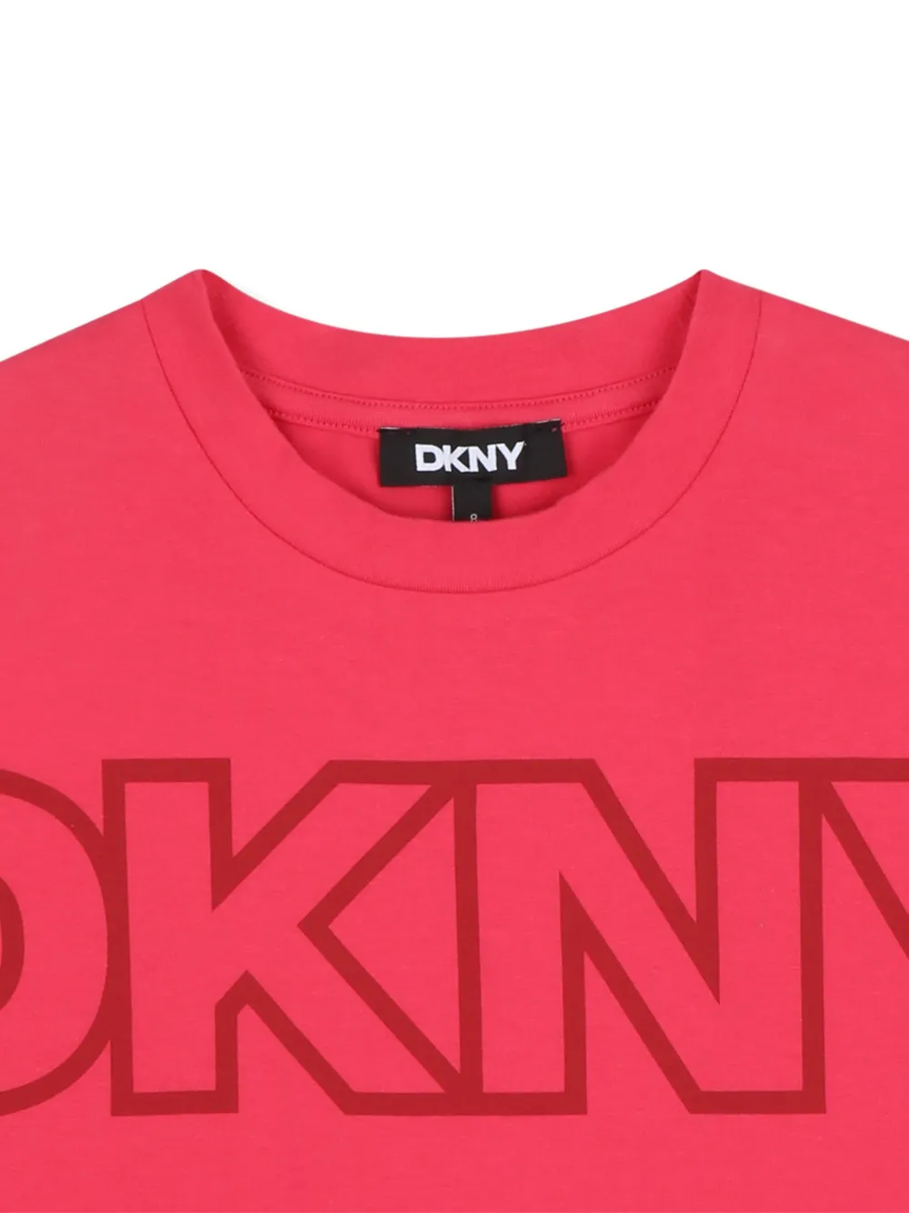 Dkny Kids T-shirt met logoprint Roze