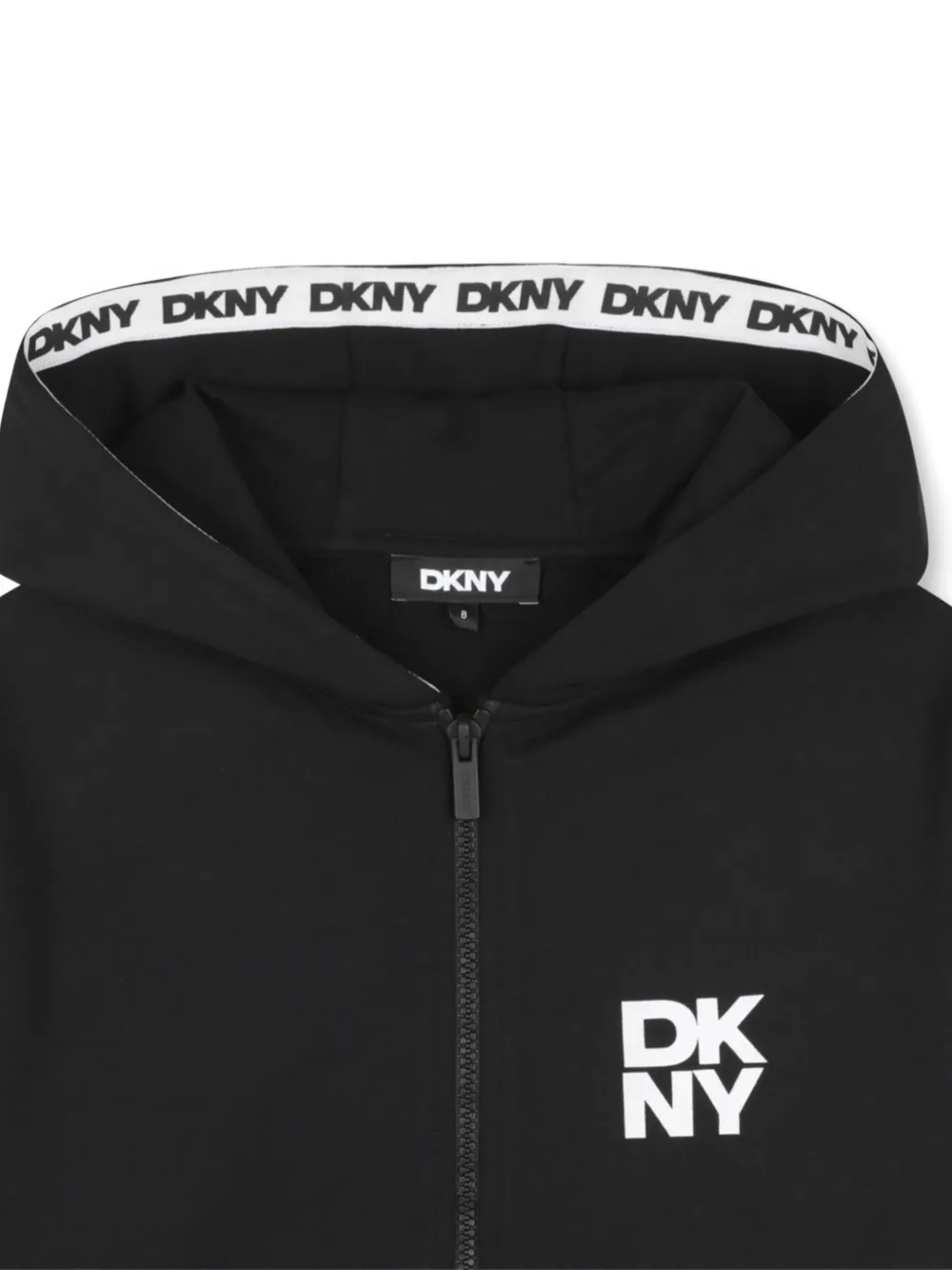 Dkny Kids Hoodie met logoprint Zwart