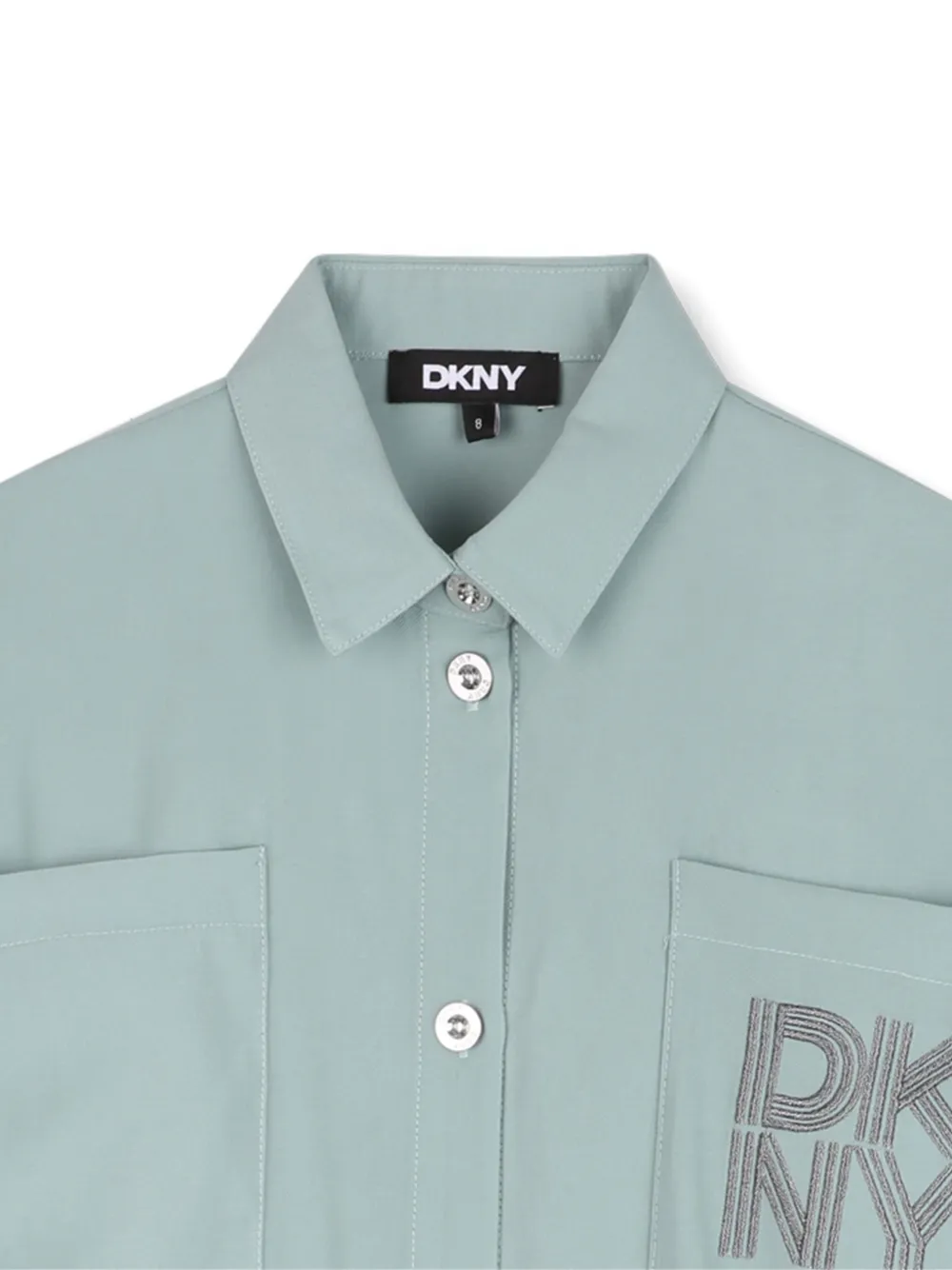Dkny Kids Button-up jurk Blauw