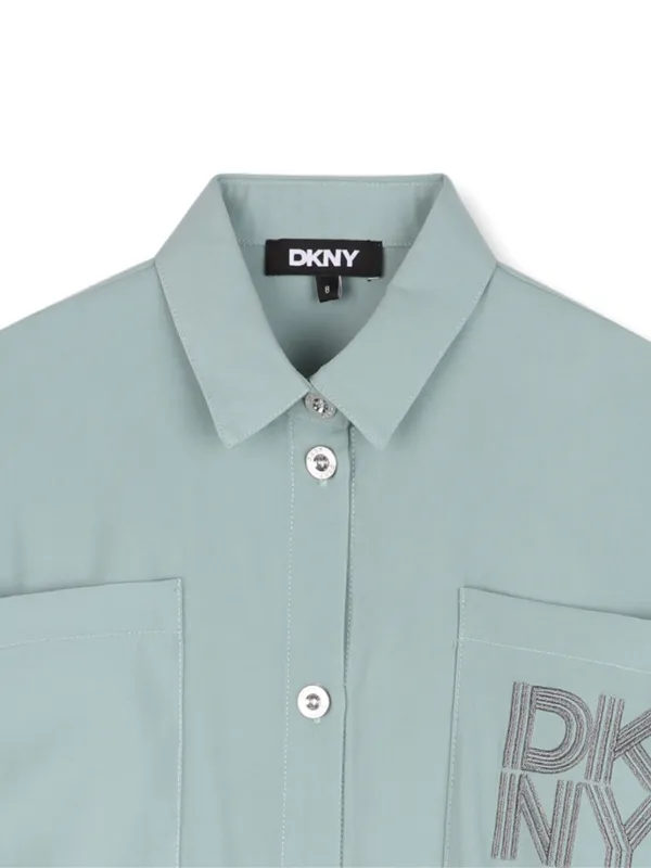 deep blue dresser Dkny D62606 Short Sleeve Dress Blue 12 Years Girl